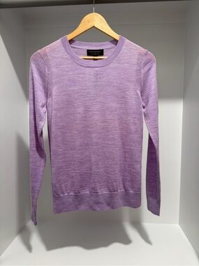 NEW Banana Republic Factory 100% Washable Merino Wool Sweater lavender size XS